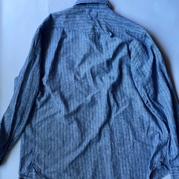 Taylor Stitch Western Shirt In Washed Denim - Size XL - 44 - Picture 6 of 6